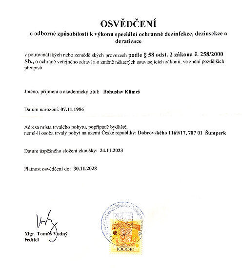 Osvědčení
